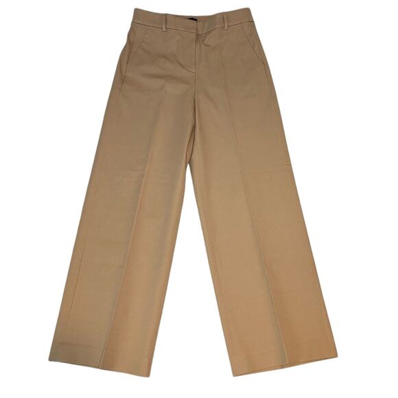 J.Crew Remy High Rise Wide-Leg Cropped Pants 4T Beige Work Trousers NWT - Picture 5 of 8
